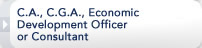 C.A., C.G.A., Economic Development Officer or Consultant