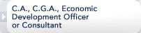 C.A., C.G.A., Economic Development Officer or Consultant